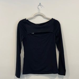 Banana Republic: Boat-Neck Cut Out Top- NWT